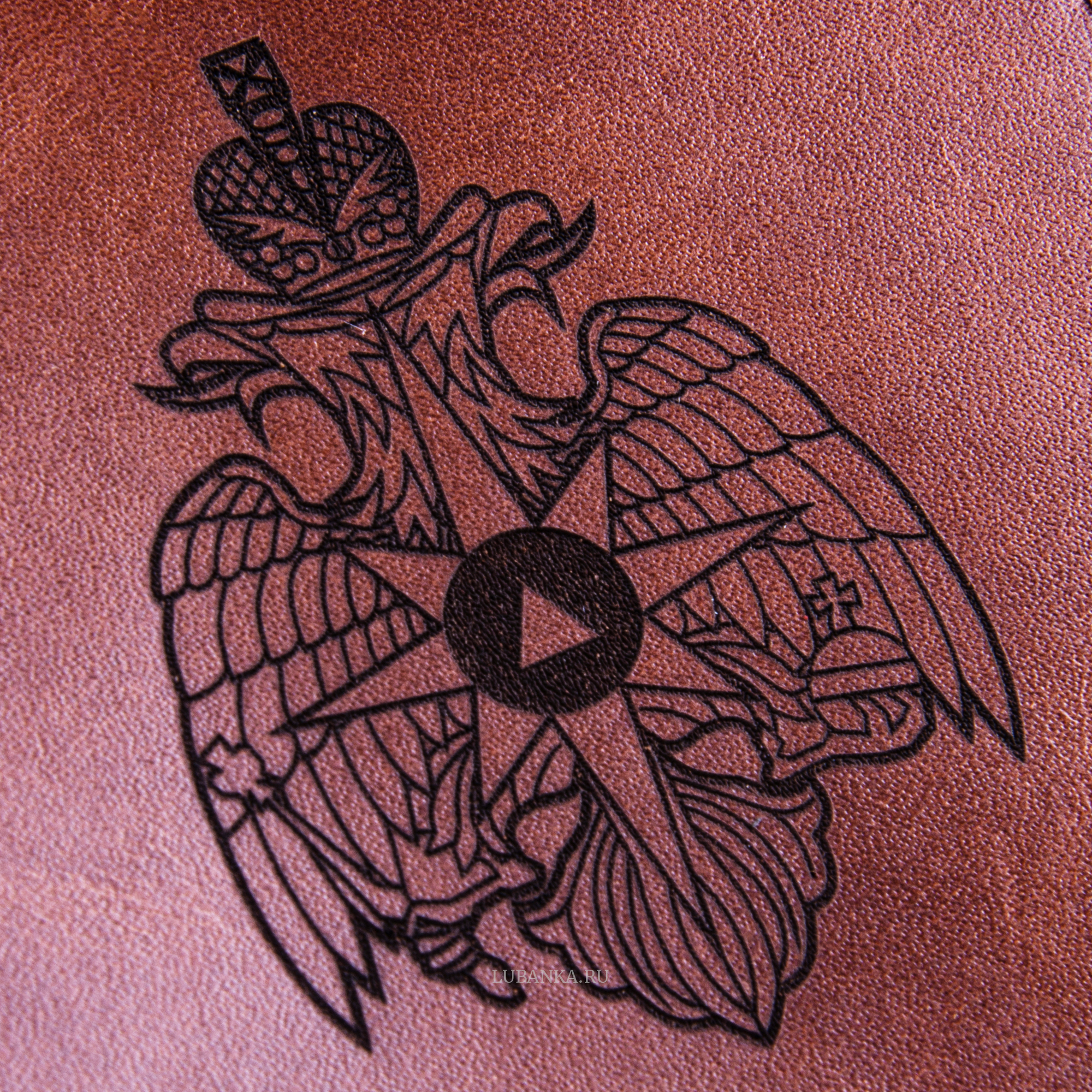 Обложка для паспорта МЧС коричневая