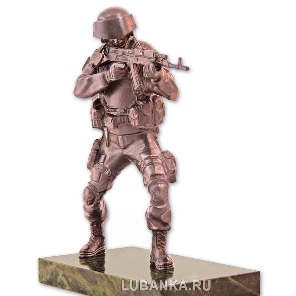 Бронзовая статуэтка «Спецназовец»